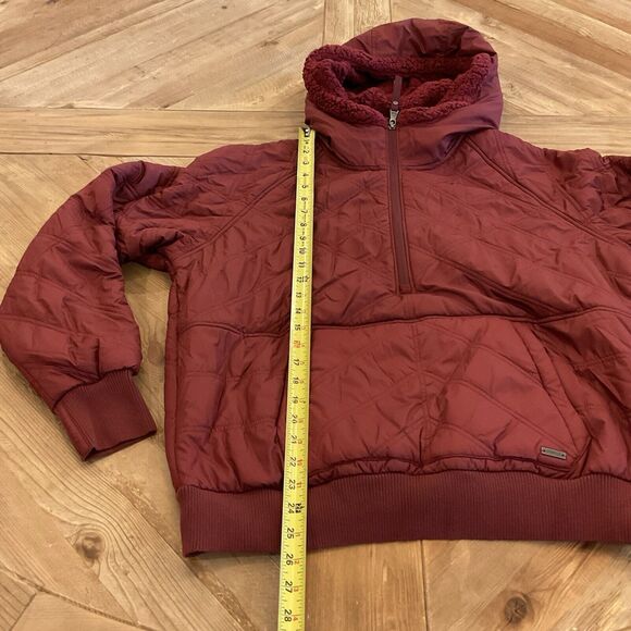 Prana Esla Half Zip Insulated Pullover Maroon Women’s Large NWT $180 - Picture 8 of 9